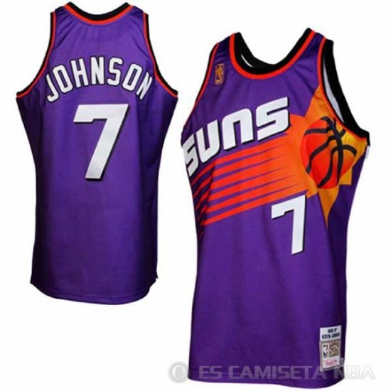 Camiseta Johnson #7 Phoenix Suns Retro Purpura - Haga un click en la imagen para cerrar