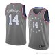 Camiseta Jonathon Simmons #14 Philadelphia 76ers Ciudad 2018-19 Gris