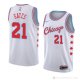 Camiseta Kaiser Gates #21 Chicago Bulls Ciudad 2018 Blanco