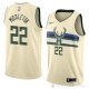 Camiseta Khris Middleton #22 Milwaukee Bucks Ciudad 2018 Crema