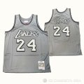 Camiseta Kobe Bryant NO 24 Los Angeles Lakers Mitchell & Ness 1996-97 Gris