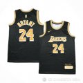 Camiseta Kobe Bryant #24 Los Angeles Lakers Select Series Oro Negro