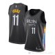 Camiseta Kyrie Irving NO 11 Brooklyn Nets Ciudad 2020-21 Negro