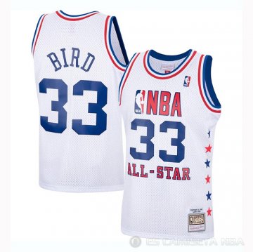 Camiseta Larry Bird #33 All Star 1985 Blanco