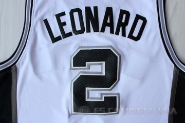Camiseta Leonaro #2 San Antonio Spurs Blanco