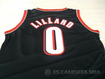 Camiseta Lillard #0 Portland Trail Blazers Negro