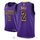 Camiseta Lonzo Ball #2 Los Angeles Lakers Ciudad 2018 Violeta