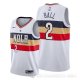 Camiseta Lonzo Ball #2 New Orleans Pelicans Earned Blanco