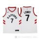 Camiseta Lowry #7 Toronto Raptors Autentico 2017-18 Blanco