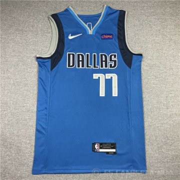 Camiseta Luka Doncic #77 Dallas Mavericks Icon 2021 Azul