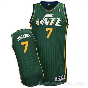 Camiseta Maravich #7 Utah Jazz Retro Verde