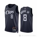 Camiseta Marcus Morris Sr. #8 Los Angeles Clippers Ciudad 2023-24 Azul