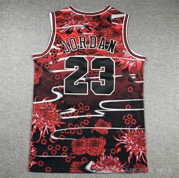 Camiseta Michael Jordan #23 Chicago Bulls Mitchell & Ness Lunar New Year Rojo