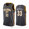 Camiseta Mike Muscala #33 Oklahoma City Thunder Ciudad Negro