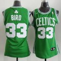 Camiseta Bird #33 Boston Celtics Mujer Verde