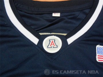 Camiseta NCAA #24 Universidad de Arizona Iguodala Azul Marino