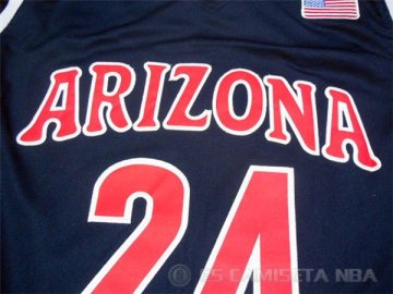 Camiseta NCAA #24 Universidad de Arizona Iguodala Azul Marino