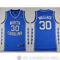 Camiseta North Wallace #30 NCAA Azul