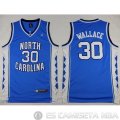 Camiseta North Wallace #30 NCAA Azul