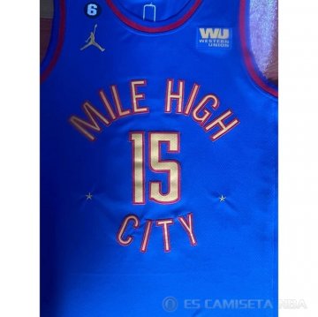 Camiseta Nikola Jokic #15 Denver Nuggets Statement 2022-23 Azul
