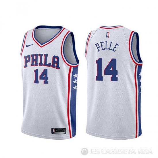 Camiseta Norvel Pelle #14 Philadelphia 76ers Association 2019-20 Blanco - Haga un click en la imagen para cerrar