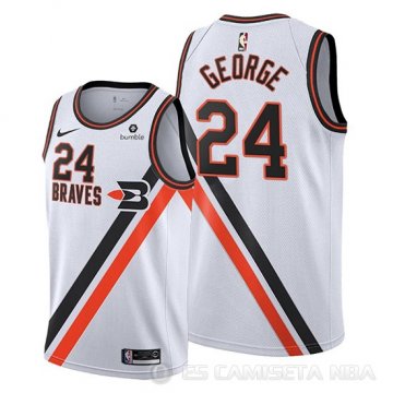 Camiseta Paul George #24 Portland Trail Blazers Ciudad 2019-20 Blanco