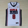 Camiseta Pippen #8 USA 1992 Blanco