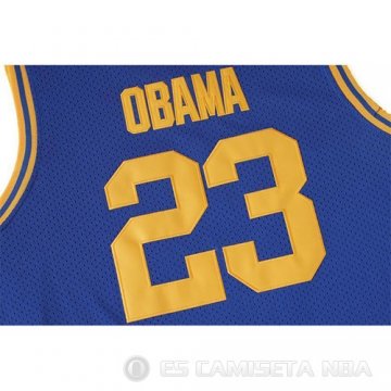 Camiseta Punahou Obama #23 Pelicula Azul