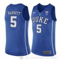 Camiseta R. J. Barrett #5 NCAA Duke Blue Devils Azul