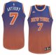 Camiseta Anthony #7 Knicks Resuenan Moda Naranja Azul