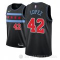Camiseta Robin Lopez #42 Chicago Bulls Ciudad 2018-19 Negro