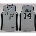 Camiseta Green #14 San Antonio Spurs Gris