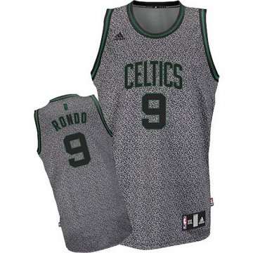 Camiseta Rondo #9 Celtics 2013 Moda Estatica Gris