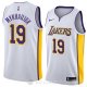 Camiseta Sviatoslav Mykhailiuk #19 Los Angeles Lakers Association 2018 Blanco