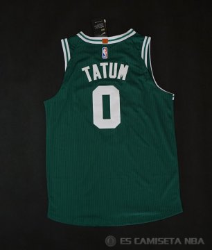 Camiseta Tatum #0 Boston Celtics Autentico 2017-18 Verde