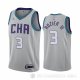 Camiseta Terry Rozier III #3 Charlotte Hornets Ciudad Edition Gris
