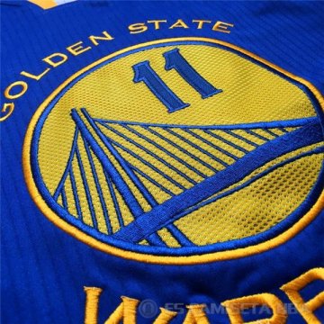 Camiseta Thompson #11 Golden State Warriors Autentico Azul