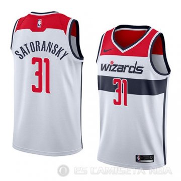 Camiseta Tomas Satoransky #31 Washington Wizards Association 2018 Blanco