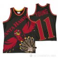 Camiseta Trae Young NO 11 Atlanta Hawks Mitchell & Ness Big Face Negro