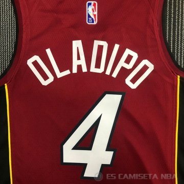 Camiseta Victor Oladipo #4 Miami Heat Statement 2020-21 Rojo