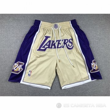 Pantalone Los Angeles Lakers Hall of Fame Just Don Oro