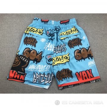 Pantalone Memphis Grizzlies Slap Sticker Just Don Azul