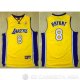 Camiseta Lakers Bryant Autentico #8 Amarillo