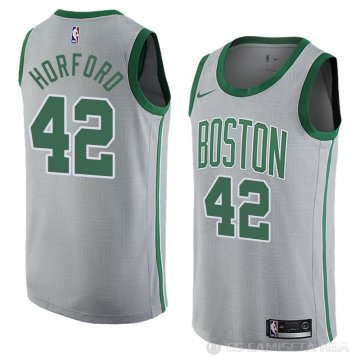 Camiseta Al Horford #42 Boston Celtics Ciudad 2018 Gris