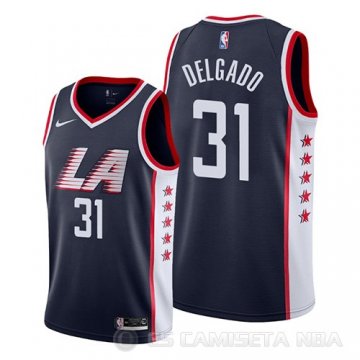 Camiseta Angel Delgado #31 Los Angeles Clippers Ciudad 2019 Azul