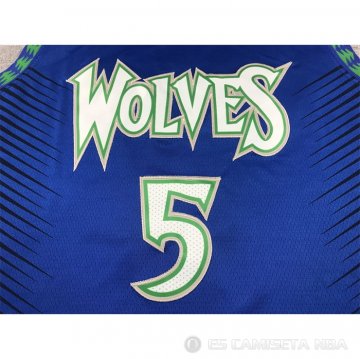 Camiseta Anthony Edwards #5 Minnesota Timberwolves Ciudad Azul