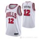 Camiseta Ayo Dosunmu NO 12 Chicago Bulls Association 2021 Blanco