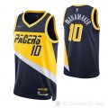 Camiseta Brad Wanamaker NO 10 Indiana Pacers Ciudad 2021-22 Azul