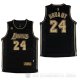 Camiseta Bryant #24 Los Angeles Lakers Ciudad Negro