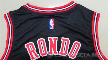 Camiseta Bulls Rondo #9 Negro